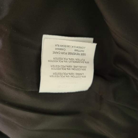 J. Crew Cream & White Quilt Look Paneled Pencil Skirt Size 10 - Picture 10 of 11